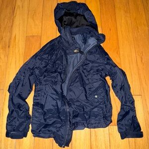 Navy Hooded Jacket